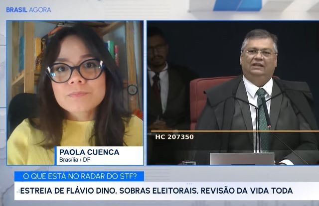 Imagem da noticia Brasil Agora: Dino estreia no plenário do STF nesta quarta (28), em ação sobre "sobras eleitorais"