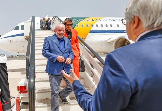 Imagem da noticia Lula chega na Itália para encontro com presidente e papa Francisco