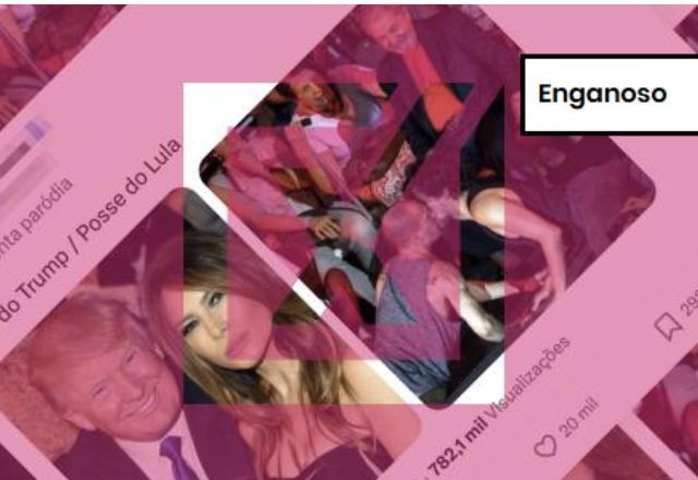 Imagem da noticia ENGANOSO: Perfil de humor engana ao comparar posses de Trump e Lula usando fotos de outros eventos