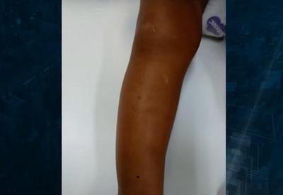 Pai agride filho de 1 ano e 4 meses e é preso em flagrante no RJ Pai agride filho de 1 ano e 4 meses e é preso em flagrante no RJ