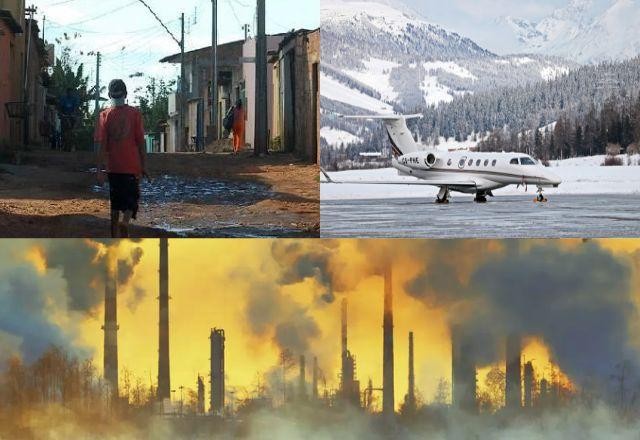 Imagem da noticia 1% mais rico polui igual a dois terços da população mundial, diz estudo