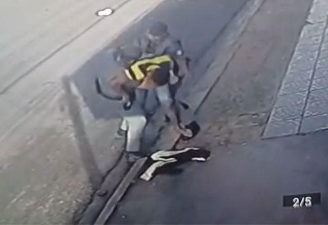 Imagem da noticia Vídeo: suspeito reage à prisão, rouba arma de PM e fere dois militares em SP