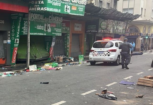 Imagem da noticia Usuários da Cracolândia saqueiam loja de câmeras e deixam prejuízo de até R$ 200 mil