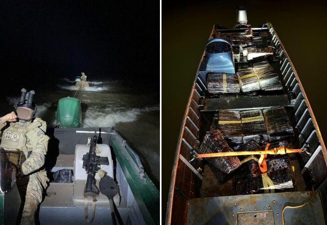 Imagem da noticia PF apreende barco com uma tonelada de maconha no Lago de Itaipu