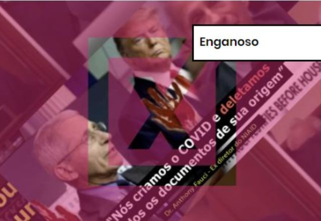 Imagem da noticia ENGANOSO: Post engana ao dizer que Fauci teria afirmado ser um dos criadores da covid-19 e deletado e-mails sobre origem do vírus