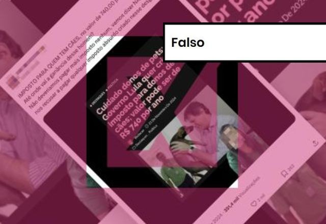 Imagem da noticia FALSO: Post mente ao afirmar que governo vai cobrar imposto de donos de pets