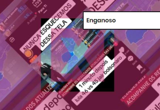 Imagem da noticia ENGANOSO: Post usa captura de tela fora de contexto para alegar que houve fraude nas eleições de 2022