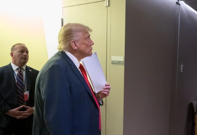 Imagem da noticia Veja foto que mostra Trump assistindo ao discurso de Lula na ONU