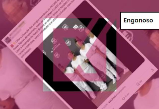 Imagem da noticia ENGANOSO: Presos que aparecem em vídeo não são ex-membros da Suprema Corte de El Salvador