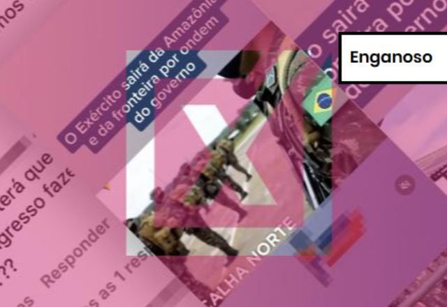 Imagem da noticia ENGANOSO: Projeto de Lula não fará com que o Exército saia da Amazônia, ao contrário do que diz post