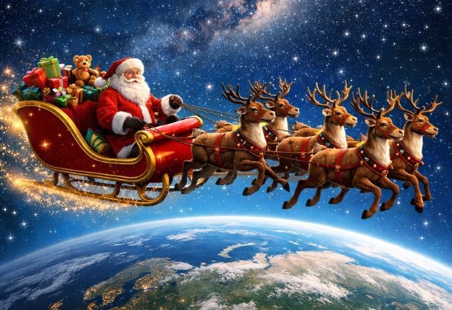 Imagem da noticia É Natal! Rastreadores mostram trajeto do Papai Noel em tempo real