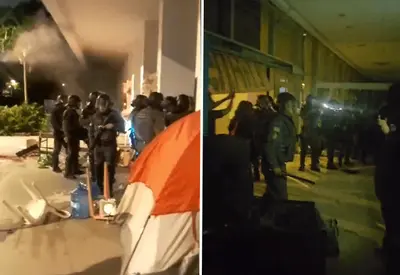Sindicato convoca paralisação total na USP após retirada de estudantes da reitoria pela PM Sindicato convoca paralisação total na USP após retirada de estudantes da reitoria pela PM