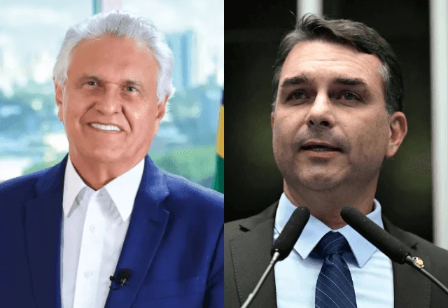 Imagem da noticia Análise: nas entrelinhas, Caiado mira Flávio Bolsonaro em seu 1º discurso com vistas ao Planalto