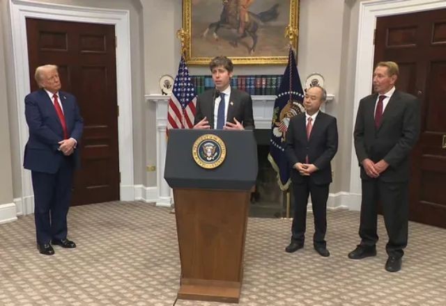 Imagem da noticia Trump, Oracle, OpenAI e SoftBank vão investir R$ 3 trilhões em IA nos Estados Unidos