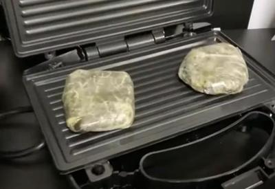 Homem é preso em flagrante com drogas dentro de sanduicheira Homem é preso em flagrante com drogas dentro de sanduicheira