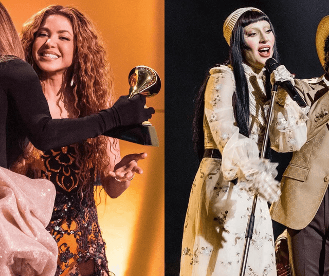 Imagem da noticia Shakira celebra imigrantes e Lady Gaga cita comunidade trans no Grammy