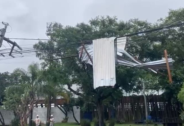 Imagem da noticia Após onda de calor, fortes temporais atingem as regiões Sudeste e Sul; veja registros