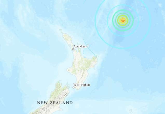 Imagem da noticia Terremoto de alta magnitude atinge região costeira da Nova Zelandia