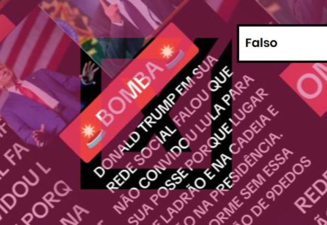 Imagem da noticia FALSO: Trump não postou que não convidaria Lula para sua posse ‘porque lugar de ladrão é na cadeia’