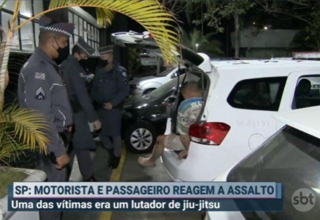 Imagem da noticia Assalto frustrado: Motorista e passageiro lutador de jiu-jitsu reagem e agridem suspeito