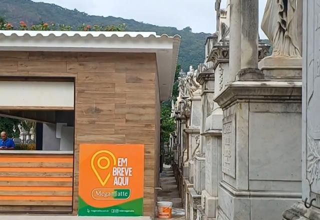 Imagem da noticia Polêmica: lanchonete em meio a túmulos de cemitério no Rio