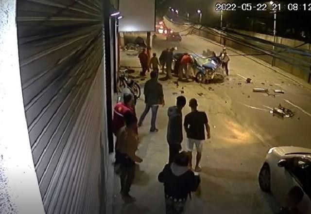 Imagem da noticia Vídeo: PM morre ao desviar de ciclista em perseguição e bater viatura