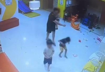 Vizinho dá tapa em criança autista dentro de brinquedoteca em Cuiabá Vizinho dá tapa em criança autista dentro de brinquedoteca em Cuiabá