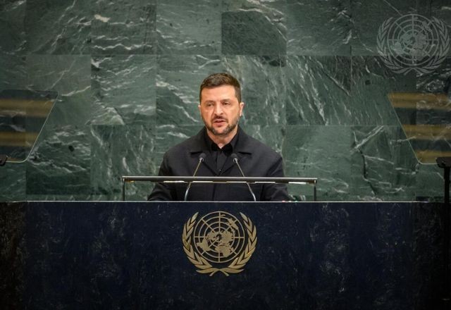Imagem da noticia Zelensky alerta na ONU que Putin quer expandir a guerra e diz que “ninguém está seguro”