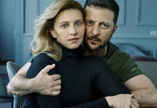 Imagem da noticia Zelensky e esposa posam para a Vogue e são alvo de críticas