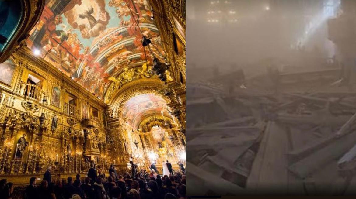 Imagem da noticia Poder Expresso: Teto de igreja histórica desaba em Salvador e deixa um morto; entenda