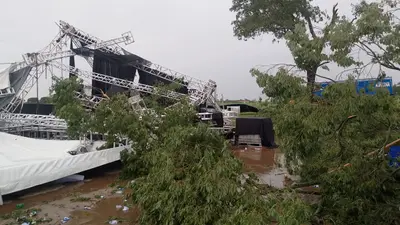 VÍDEO: Estrutura desaba durante festa universitária no interior de SP; um homem morreu VÍDEO: Estrutura desaba durante festa universitária no interior de SP; um homem morreu
