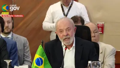 Em meio à negociação do tarifaço, Lula faz crítica sutil à intervenção dos EUA na Venezuela Em meio à negociação do tarifaço, Lula faz crítica sutil à intervenção dos EUA na Venezuela