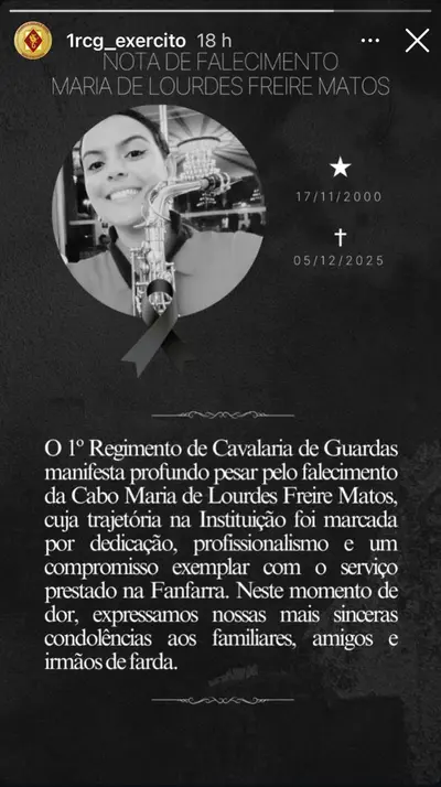 Feminicídio em quartel de Brasília: Cabo do Exército é encontrada carbonizada Feminicídio em quartel de Brasília: Cabo do Exército é encontrada carbonizada