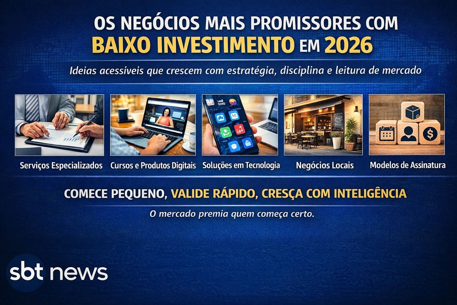 Imagem da noticia Os negócios mais promissores com baixo investimento em 2026