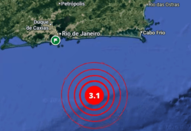 Imagem da noticia Segundo tremor de terra é registrado na costa do Rio de Janeiro em menos de 48 horas
