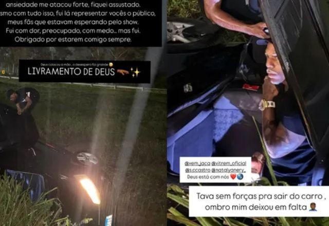 Imagem da noticia Carro com cantor de pagode capota, mas ele faz show mesmo assim na Bahia