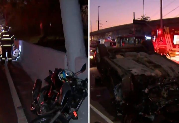 Imagem da noticia Equipe do SBT flagra acidente enquanto Bombeiros resgatavam vítima de capotamento