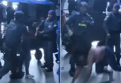 Ambulante tem cabelo puxado e é arremessada por PMs durante fiscalização no centro de SP Ambulante tem cabelo puxado e é arremessada por PMs durante fiscalização no centro de SP