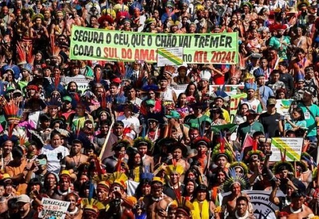 Imagem da noticia ATL 2025: acampamento de indígenas em Brasília espera receber até 8 mil pessoas