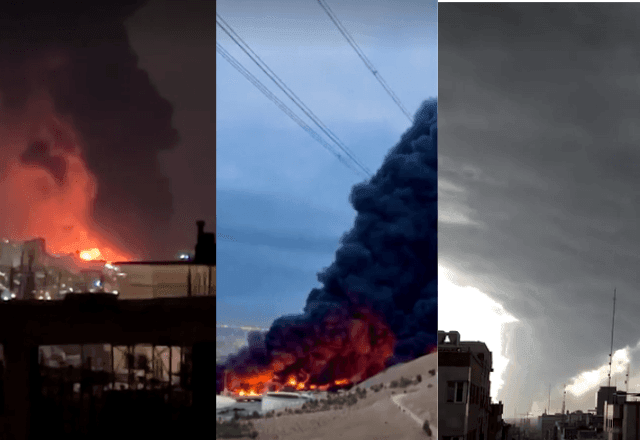 Imagem da noticia Governo do Irã alerta para chuva ácida após bombardeio a depósitos de petróleo por Israel