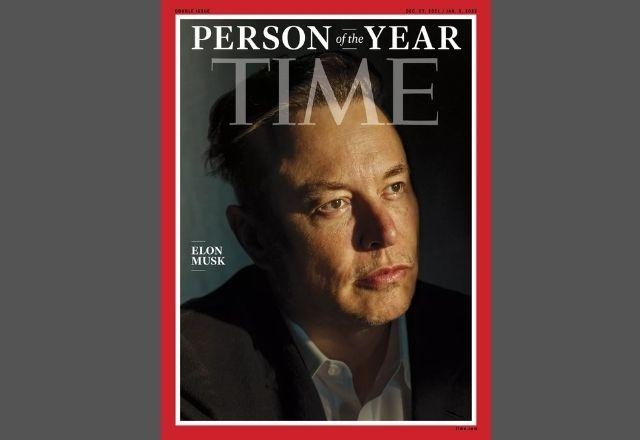 Imagem da noticia Dono da Tesla, Elon Musk, é eleito 'Personalidade do Ano' pela Time