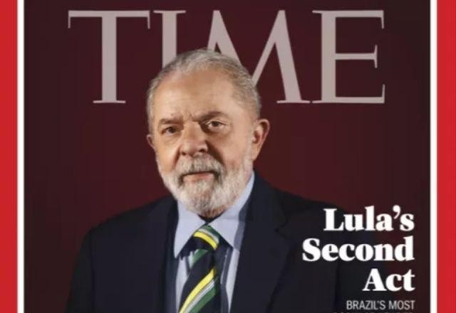 Imagem da noticia Revista norte-americana Time divulga capa com entrevista com Lula