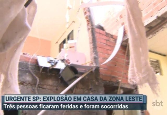 Imagem da noticia Casa desaba após explosão na zona leste de São Paulo