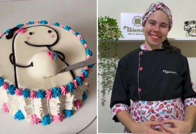 Imagem da noticia Bolo de chá revelação criativo viraliza nas redes sociais; veja