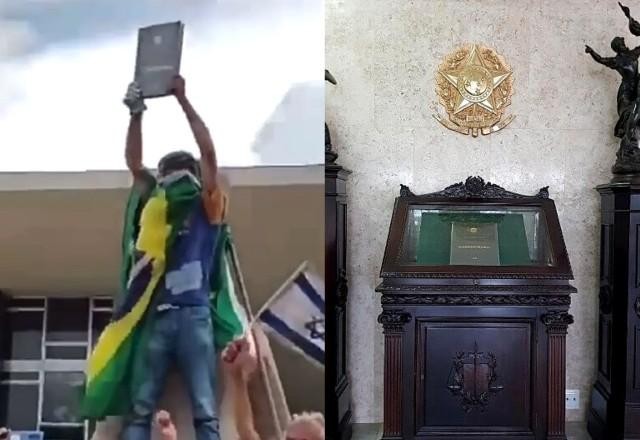 Imagem da noticia Levada durante invasão, réplica da Constituição será devolvida ao STF