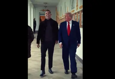 Cristiano Ronaldo participa de encontro entre Trump e príncipe da Arábia Saudita na Casa Branca Cristiano Ronaldo participa de encontro entre Trump e príncipe da Arábia Saudita na Casa Branca