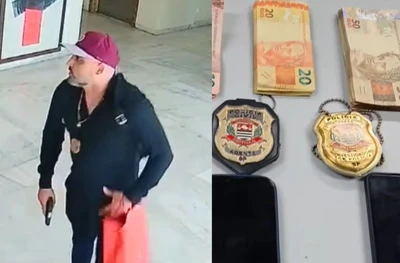 Criminosos se passam por policiais com distintivos falsos e cometem assaltos em SP Criminosos se passam por policiais com distintivos falsos e cometem assaltos em SP