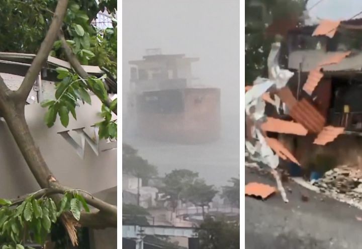 Imagem da noticia Chuvas no RJ: navio fica à deriva e árvore cai sobre hotel em Copacabana