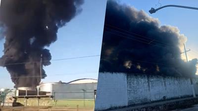 Incêndio destrói distribuidora de carnes em Duque de Caxias, no Rio de Janeiro