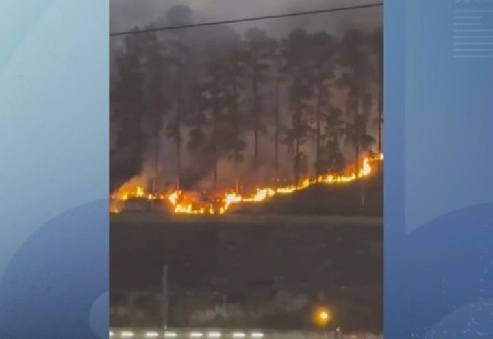 Imagem da noticia Fogo em área de mata próxima à estação Perus, na zona norte de SP, preocupa moradores